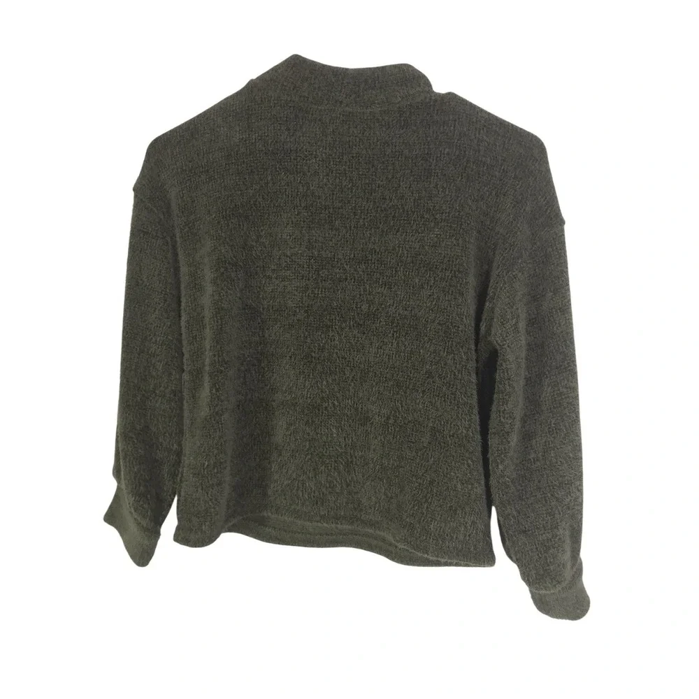 NWT Old Navy Plush Soft Sweater Girl's Sz M‎ 8 Fuzzy Mock Neck Long Sleeve